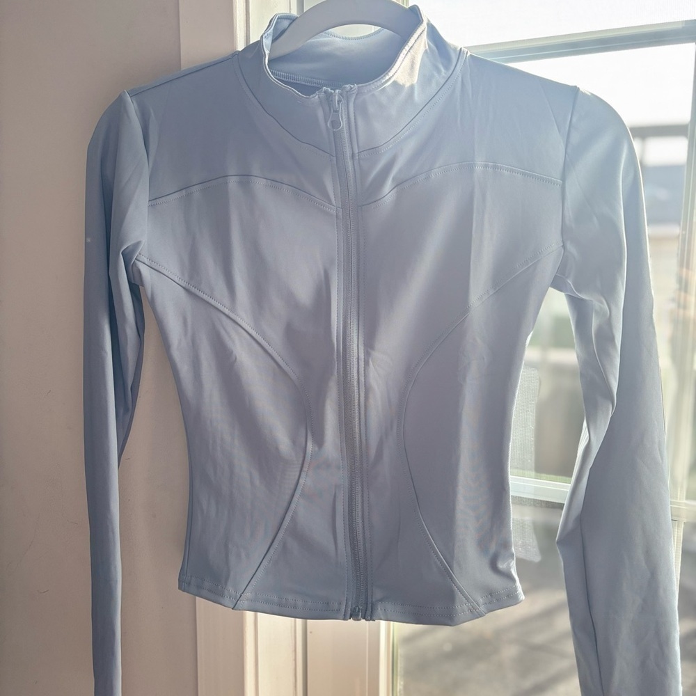 Women's Light Blue Jacket - Picture 5 of 8
